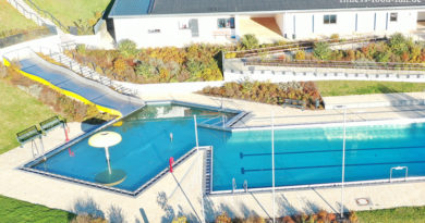 Schwimmbad Freibad Hallenbad Gehen Laufen Familie