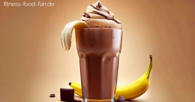 Shake Drink Schokoladen Bananen Protein Shake Mix Eiweißshake Lifestyle