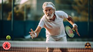Tipps zur Vermeidung von Verletzungen beim Training für über 50-Jährige Mann Tennis Ü50