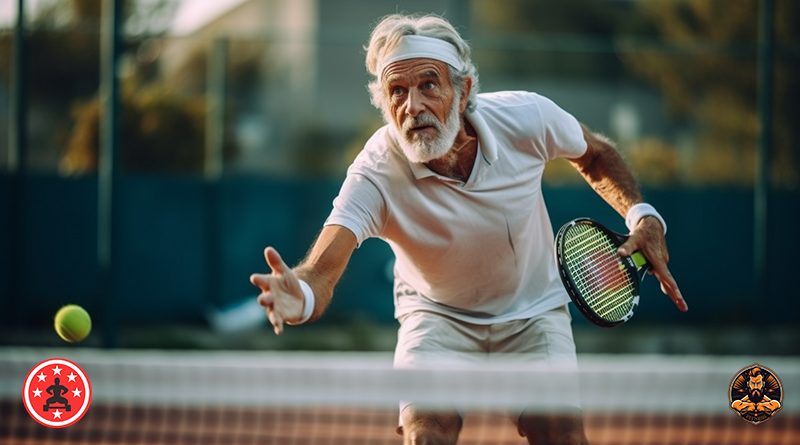 Tipps zur Vermeidung von Verletzungen beim Training für über 50-Jährige Mann Tennis Ü50