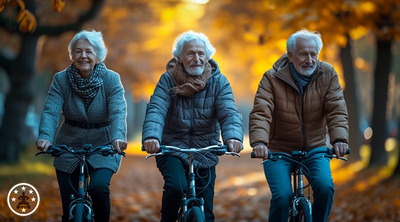 Wie man Fitness in den Alltag integrieren kann - Fahrrad fahren Laufen Bewegung Fit mit über 50