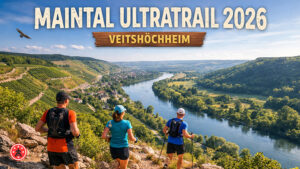 Maintal Ultratrail 2026 in Veitshöchheim: Am 18. Juli führen drei abwechslungsreiche Strecken durch Weinberge, Wälder und Naturschutzgebiete entlang des Mains.