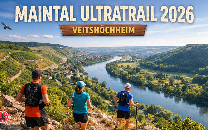 Maintal Ultratrail 2026 in Veitshöchheim: Am 18. Juli führen drei abwechslungsreiche Strecken durch Weinberge, Wälder und Naturschutzgebiete entlang des Mains.